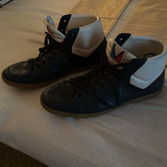 LOUIS VUITTON Leather High Trainers - LV Men's Size 9 - US Men's Size 10 - Picture 2 of 12